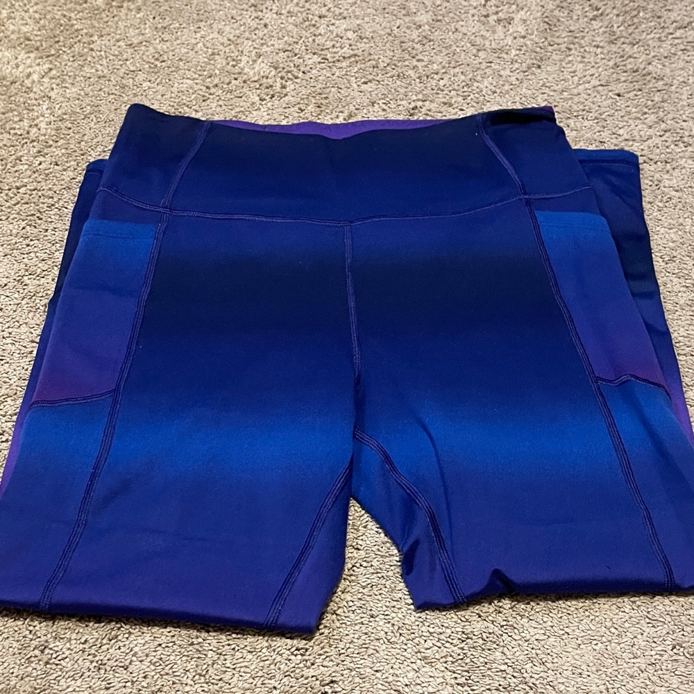 Victoria secret Blue and Purple Ombre Leggings